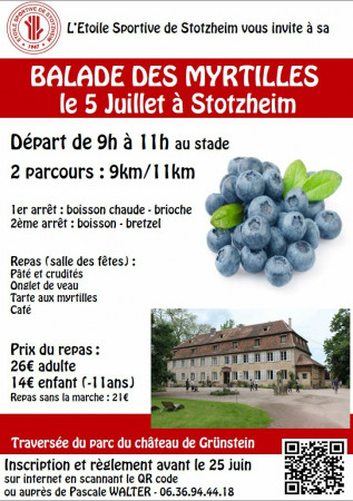 Balade des myrtilles 05 Juillet 2026